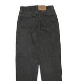 Womens Black Regular Fit Straight Jeans Cotton Blend Zip Closure W28 L32 Classic