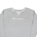CHAMPION Mens Grey Crew Neck XL Cotton Blend Pullover Sweatshirt