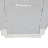 CHAMPION Mens Grey Crew Neck XL Cotton Blend Pullover Sweatshirt