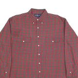 RALPH LAUREN Mens Red & Green Check Shirt XL Classic Button Down Long Sleeve