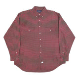 RALPH LAUREN Mens Red & Green Check Shirt XL Classic Button Down Long Sleeve