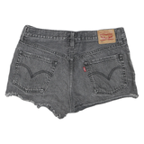 LEVI'S Womens Shorts Black Denim Cut-Off L W34 Casual Summer