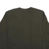 CARHARTT Mens Black & Yellow Long Sleeve Crew Neck T-Shirt 2XL Cotton Workwear