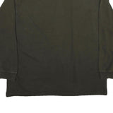 CARHARTT Mens Black & Yellow Long Sleeve Crew Neck T-Shirt 2XL Cotton Workwear