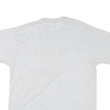 HANES Mens White Peru Graphic T-Shirt L Short Sleeve Crew Neck Cotton Blend