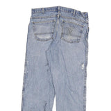 DICKIES Mens Regular Fit Blue Denim Jeans W34 L30 Casual Workwear Zip Closure