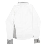 THE NORTH FACE Womens White & Grey Zip Fleece Jacket M Polyester Outdoor Active