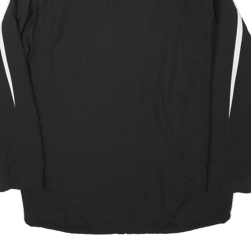 PUMA Boys Black Polyester Blend Track Jacket L Zip Plain Sportswear