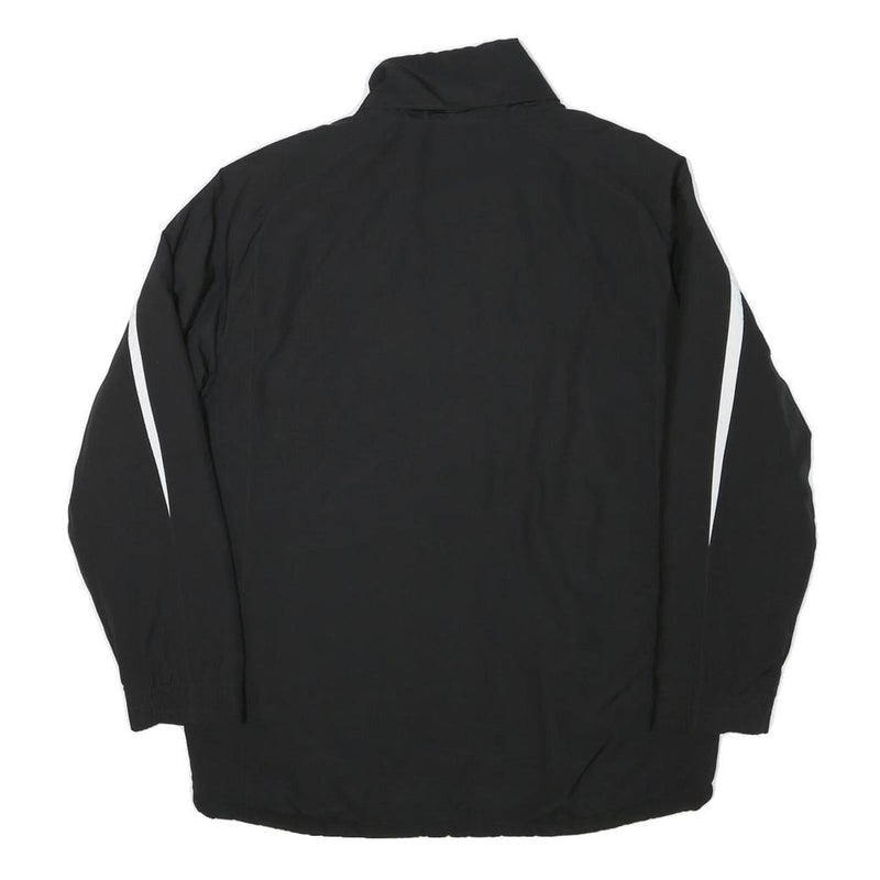 PUMA Boys Black Polyester Blend Track Jacket L Zip Plain Sportswear