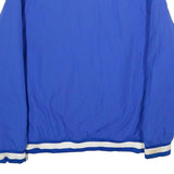 ADIDAS Mens Blue & White Golf Bomber Jacket 2XL Nylon Button Sportswear