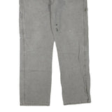 CARHARTT Womens Regular Fit Grey Jeans Cotton Blend Zip W34 L31 Workwear Durable