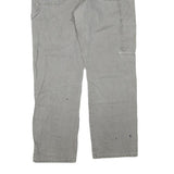 CARHARTT Womens Regular Fit Grey Jeans Cotton Blend Zip W34 L31 Workwear Durable