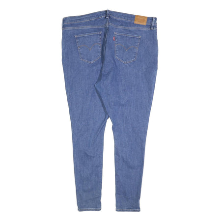LEVI'S 720 BIG E Womens Slim Blue Denim Light W40 L32 Stretch Skinny Jeans