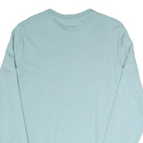 PUMA Mens Blue Crew Neck S Cotton Blend Sweatshirt Pullover Casual Wear