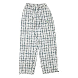 WHAT Womens Polyester Blend White & Grey Relaxed Drawstring Trousers W22 L25