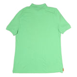 NAUTICA Mens Green & Orange Short Sleeve Plain L Cotton Polo Shirt Casual Summer
