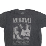 SIX FIFTY ONE Mens Grey Nirvana Graphic T-Shirt XL Short Sleeve Crew Neck