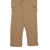 BELTUS Womens Beige Polyester Blend Regular Cargo Trousers W26 L28 Utility Zip