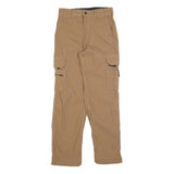 BELTUS Womens Beige Polyester Blend Regular Cargo Trousers W26 L28 Utility Zip