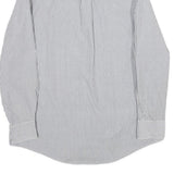 LAUREN RALPH LAUREN Mens Blue Striped Shirt L Cotton Button Down Formal