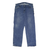 DICKIES Mens Relaxed Blue Denim Jeans W36 L32 Workwear Utility Zip