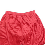 ADIDAS Mens Shorts Red White Casual M W28 Polyester Blend Sports Logo Design
