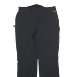 JACK WOLFSKIN Womens Polyester Blend Black Regular Fit Straight Leg Trousers W28