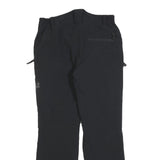 JACK WOLFSKIN Womens Polyester Blend Black Regular Fit Straight Leg Trousers W28