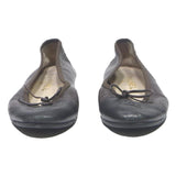 CHANEL Womens Leather Ballet Pumps Black UK 5.5 Classic Elegant Footwear