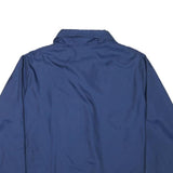 JC PENNEY Womens Blue Coach Jacket L Polyester Blend Button Closure Plain