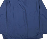 JC PENNEY Womens Blue Coach Jacket L Polyester Blend Button Closure Plain