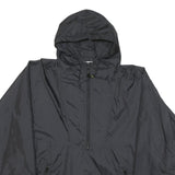 HELLY HANSEN Mens Black Outdoor Jacket M Nylon Plain Hooded Zip Pockets