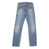 CARHARTT Mens Slim Blue Denim Jeans W28 L30 Cotton Blend Zip Pocket Casual