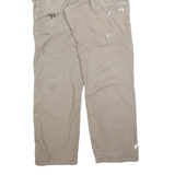 CARHARTT Mens Cotton Blend Beige Relaxed Straight Trousers W36 L32 Workwear