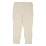 TOMMY HILFIGER Womens Regular Fit Beige Cotton Blend Regular Leg Trousers W34