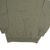 LEE Mens Green Crew Neck M Snowman Graphic Cotton Sweatshirt Pullover