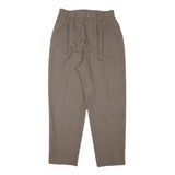 FUNDAMENTAL THINGS Womens Polyester Blend Beige Relaxed Straight Trousers W26