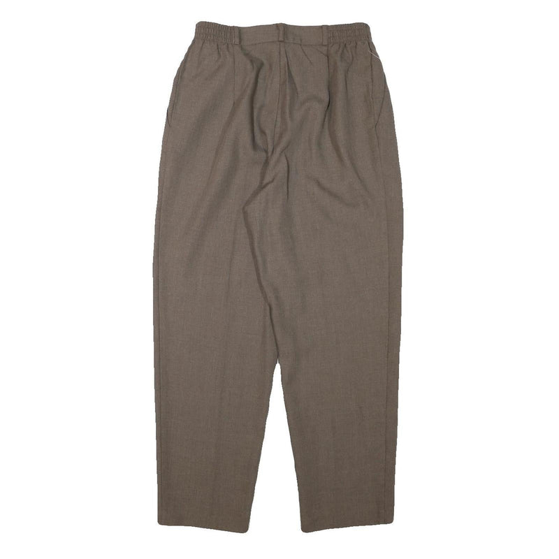 FUNDAMENTAL THINGS Womens Polyester Blend Beige Relaxed Straight Trousers W26