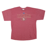 NFL Mens Red San Francisco 49ers Graphic T-Shirt XL Short Sleeve Crew Neck
