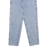 KARL KANI Mens Classic Light Blue Denim Jeans W24 L28 Logo Patchwork Cotton Zip