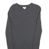 FAT FACE Womens Grey Wool Blend Day Knit Jumper Dress UK 8 Lace Hem