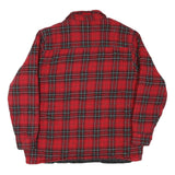 CANYON Mens Red Black Check Shirt XL Casual Cotton Blend Button Up Flannel