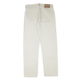 DIESEL Mens Cotton Blend White Regular Straight Trousers W34 L33 Casual Button