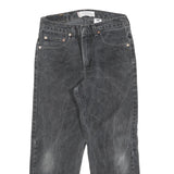 LEVI'S 505 Mens Black Regular Straight Denim Cotton Blend Dark W31 L25 Classic