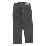 LEVI'S 505 Mens Black Regular Straight Denim Cotton Blend Dark W31 L25 Classic