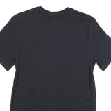 NIKE Mens Black S Graphic T-Shirt Short Sleeve Crew Neck Cotton Blend
