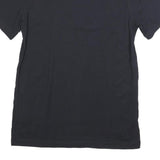NIKE Mens Black S Graphic T-Shirt Short Sleeve Crew Neck Cotton Blend
