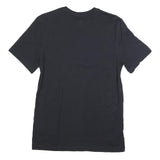 NIKE Mens Black S Graphic T-Shirt Short Sleeve Crew Neck Cotton Blend