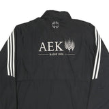 ADIDAS Mens Black & White Zip Jacket M Polyester Blend Sports Casual