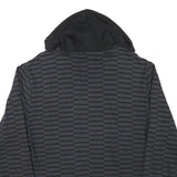 CHAMPION Mens Black All Over Logo Print Pullover Hoodie M Sweatshirt